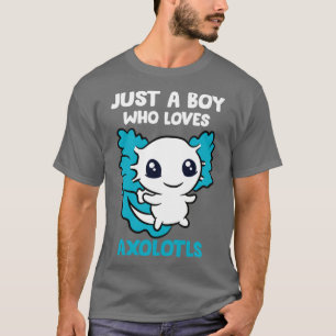Nur ein Junge, der Axolotls Axolotl Liebe, spendet T-Shirt