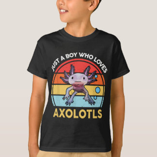 Nur ein Junge, der Axolotls Niedliche Axolotl Lieb T-Shirt