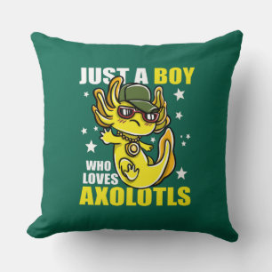 Nur ein Junge, der axolotls Niedliche Kawaii Liebe Kissen