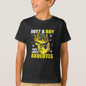 Nur ein Junge, der axolotls Niedliche Kawaii Liebe T-Shirt (Vorderseite)
