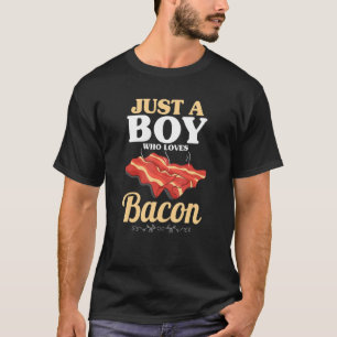 Nur ein Junge, der Bacon Schweinefleisch Grilling T-Shirt