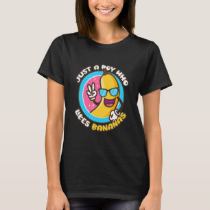 Nur ein Junge, der Bananen-Bananen-Planetenfrucht T-Shirt
