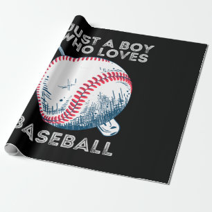 Nur ein Junge, der Baseball Batter Baseball Ball L Geschenkpapier