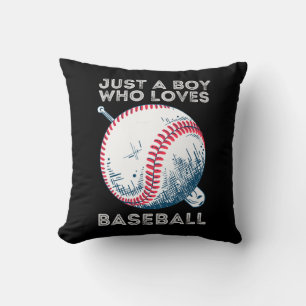 Nur ein Junge, der Baseball Batter Baseball Ball L Kissen
