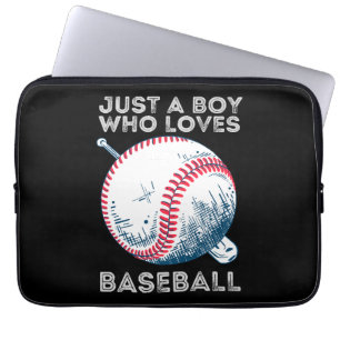 Nur ein Junge, der Baseball Batter Baseball Ball L Laptopschutzhülle