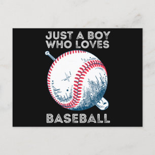 Nur ein Junge, der Baseball Batter Baseball Ball L Postkarte