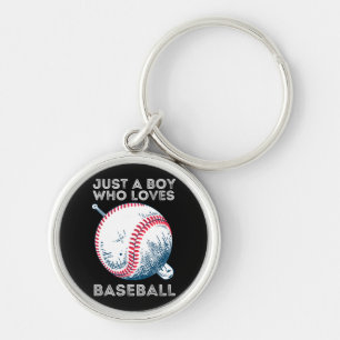 Nur ein Junge, der Baseball Batter Baseball Ball L Schlüsselanhänger