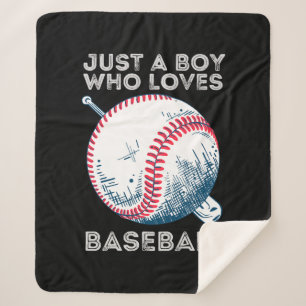 Nur ein Junge, der Baseball Batter Baseball Ball L Sherpadecke