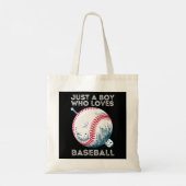 Nur ein Junge, der Baseball Batter Baseball Ball L Tragetasche (Rückseite)