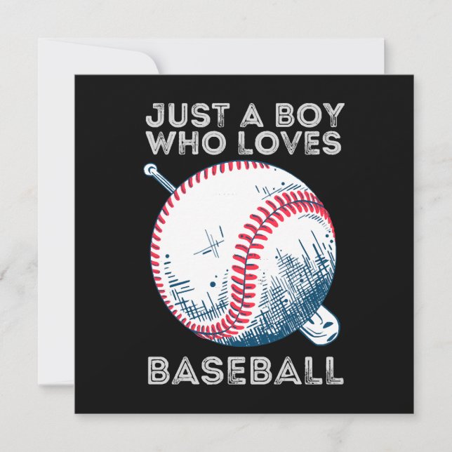 Nur ein Junge, der Baseball Liebe (Vorderseite)
