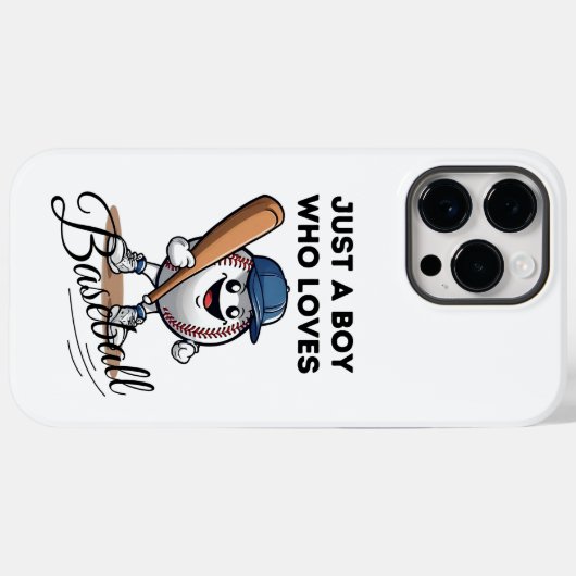 Nur ein Junge, der Baseball Liebe Case-Mate iPhone Hülle (Rückseite (Horizontal))