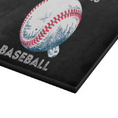 Nur ein Junge, der Baseball Liebe Schneidebrett (Ecke)