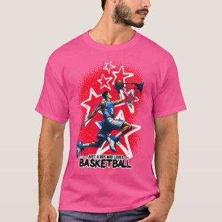 Nur ein Junge, der Basketball Dunk Edition Liebe T-Shirt
