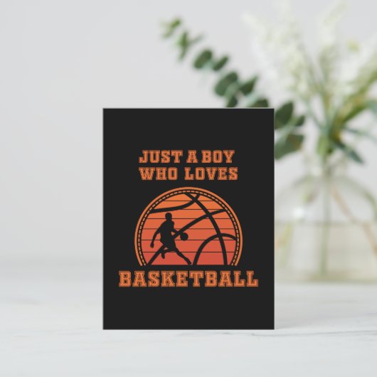 Nur ein Junge, der Basketball Liebe (Stehend Vorderseite)