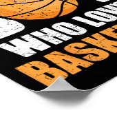 Nur ein Junge, der Basketball Liebe 1 Poster (Ecke)