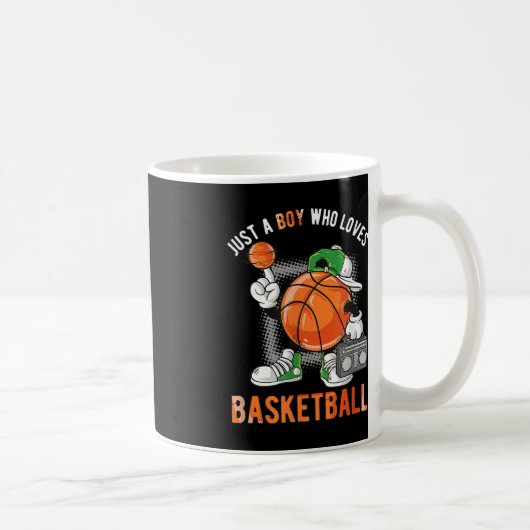 Nur ein Junge, der Basketball Liebe 2 Kaffeetasse (Rechts)