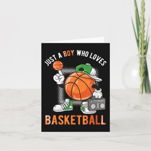 Nur ein Junge, der Basketball Liebe 2 Karte (Vorderseite)