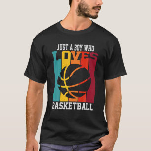 Nur ein Junge, der Basketball Liebe, ein lustiger T-Shirt