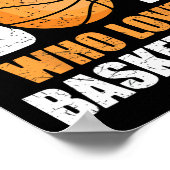 Nur ein Junge, der Basketball Liebe Poster (Ecke)