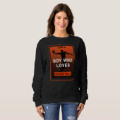 Nur ein Junge, der Basketball Liebe Sweatshirt (Vorne ganz)
