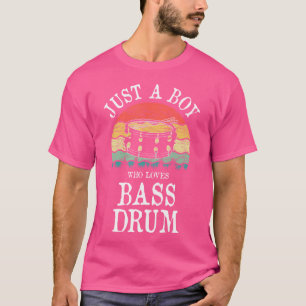 Nur ein Junge, der Bass Drum Lieben T-Shirt
