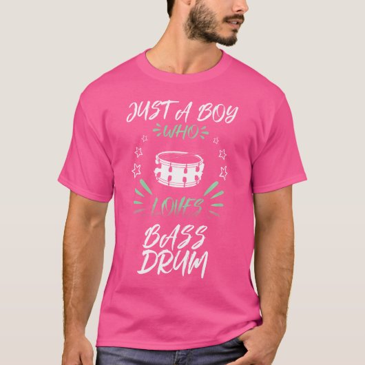 Nur ein Junge, der Bass Drum Lieben T-Shirt (Vorderseite)