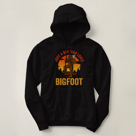 Nur ein Junge, der Bigfoot Liebe Hoodie (Design vorne)