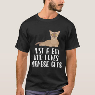 Nur ein Junge, der birmanische Katzen Liebe T-Shirt