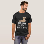 Nur ein Junge, der birmanische Katzen Liebe T-Shirt (Vorne ganz)