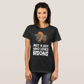 Nur ein Junge, der Bisons Liebe T-Shirt (Vorne ganz)