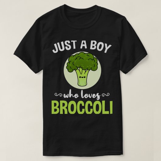 Nur ein Junge, der Broccoli 2 Lieben T-Shirt (Design vorne)