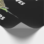 Nur ein Junge, der Budgerigars Paprot Liebe Geschenkpapier (Ecke)