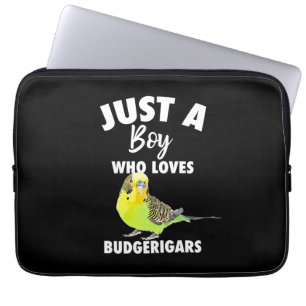 Nur ein Junge, der Budgerigars Paprot Liebe Laptopschutzhülle