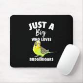 Nur ein Junge, der Budgerigars Paprot Liebe Mousepad (Mit Mouse)