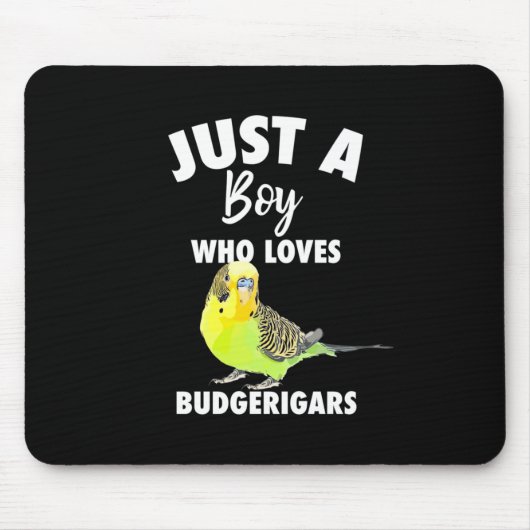Nur ein Junge, der Budgerigars Paprot Liebe Mousepad (Vorne)