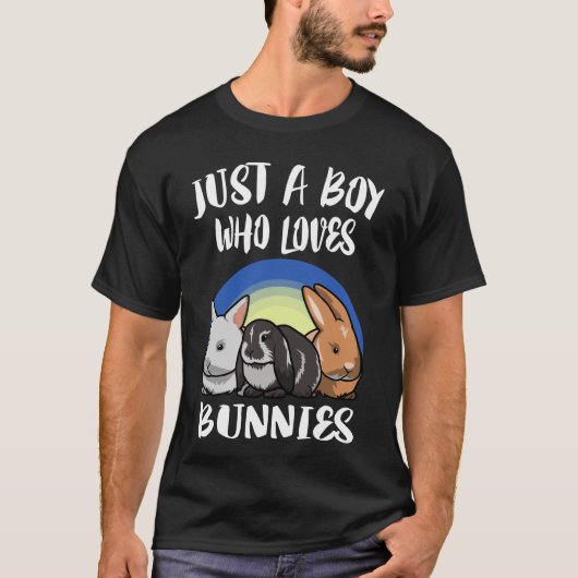 Nur ein Junge, der Bunnies Kaninchen T-Shirt (Vorderseite)