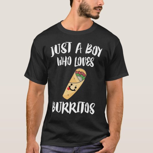 Nur ein Junge, der Burritos Essen T-Shirt (Vorderseite)