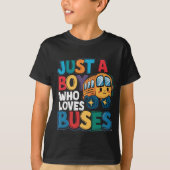 Nur ein Junge, der Busse Liebe: Design von Pop Art T-Shirt (Vorderseite)