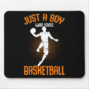 Nur ein Junge, der bysketbyll Lieben spielt Jungs Mousepad