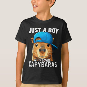 Nur ein Junge, der Capybaras liebt T-Shirt