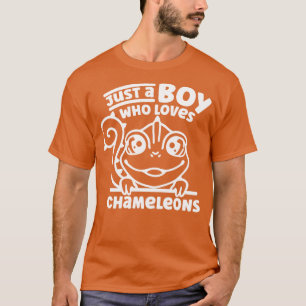 Nur ein Junge, der Chamäleons Chamäleon liebt T-Shirt