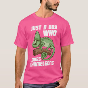 Nur ein Junge, der Chameleons Niedlich Lizard Cham T-Shirt