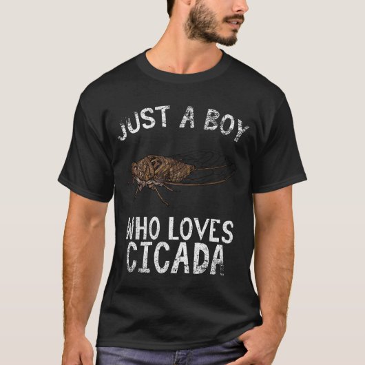 Nur ein Junge, der Cicada Liebe T-Shirt (Vorderseite)