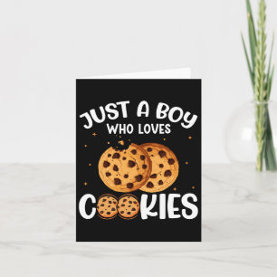 Nur ein Junge, der Cookies Liebe Karte