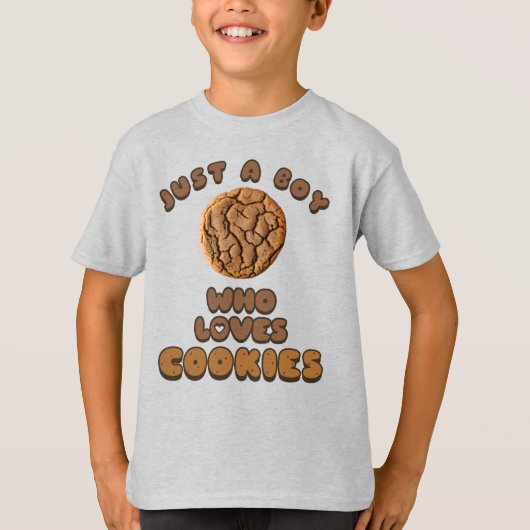Nur ein Junge, der Cookies Liebe T-Shirt (Vorderseite)