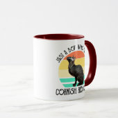 Nur ein Junge, der Cornish Rex Katzen liebt Tasse (VorderseiteRechts)