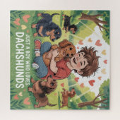 Nur Ein Junge, Der Dachshunde Liebt Puzzle (Horizontal)