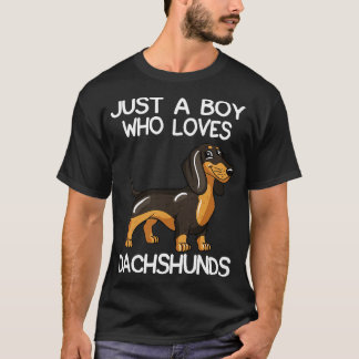 Nur ein Junge, der Dachshunde liebt T-Shirt