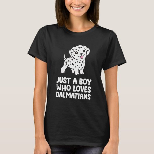 Nur ein Junge, der Dalmatiner Liebe T-Shirt (Vorderseite)