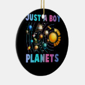 Nur ein Junge, der das Sonnensystem von Planets As Keramik Ornament (Rechts)